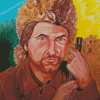 Davy Crockett Illustration Diamond Painting