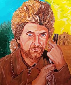 Davy Crockett Illustration Diamond Painting