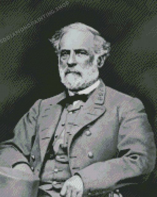 Monochrome Robert Edward Lee Diamond Painting