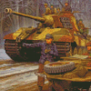 WW2 German Tank Diamond Painting