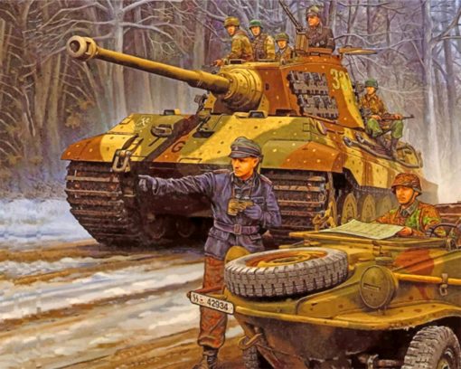 WW2 German Tank Diamond Painting